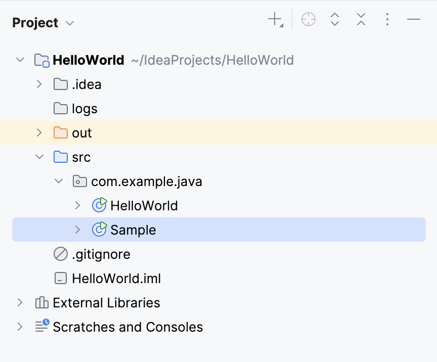 the Project tool window the Project tool window