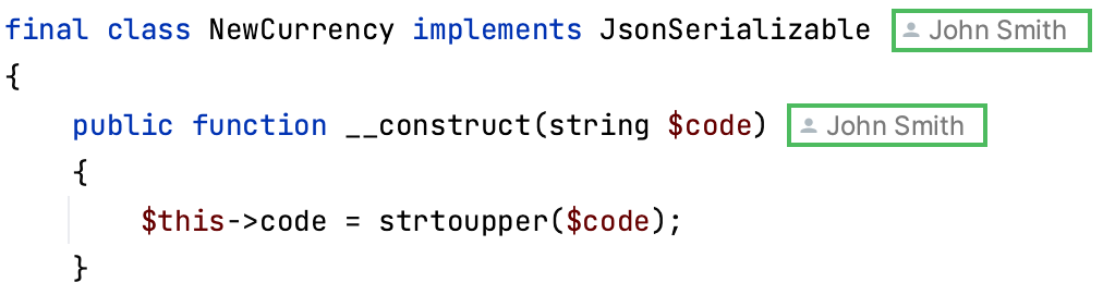 Code vision inlay hints Right Code vision inlay hints Right
