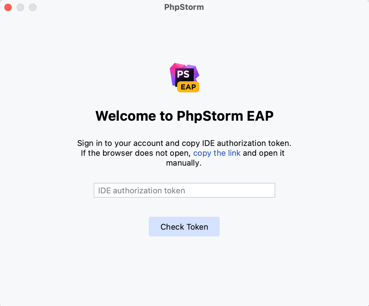 Copy the link to get an authorization token Copy the link to get an authorization token