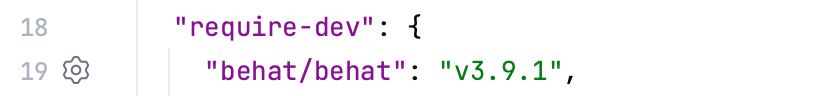 Gutter icon for behat settings in composer.json Gutter icon for behat settings in composer.json