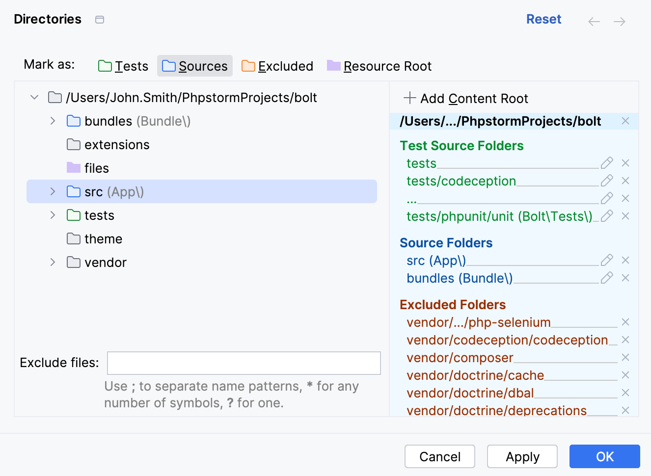 Configure namespace roots Configure namespace roots