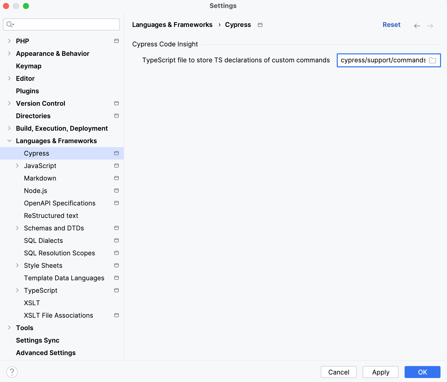 Specify a new path Specify a new path