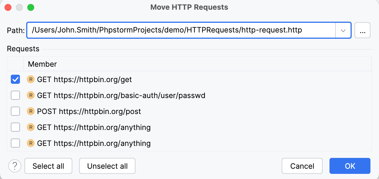 Move HTTP requests Move HTTP requests