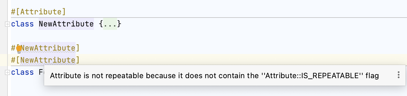 Non-repeatable attribute Non-repeatable attribute