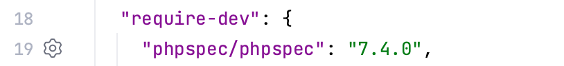 Gutter icon for phpspec settings in composer.json Gutter icon for phpspec settings in composer.json