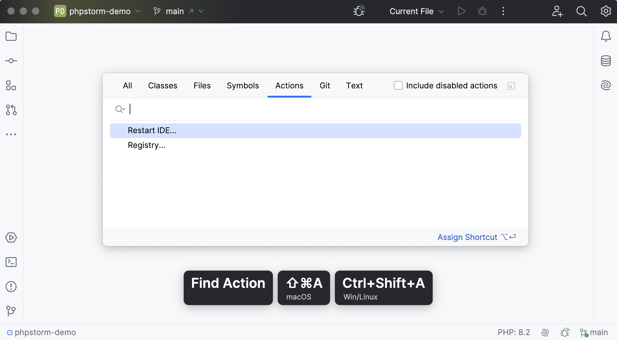 Presentation Assistant with an additional Windows keymap enabled. Presentation Assistant with an additional Windows keymap enabled.