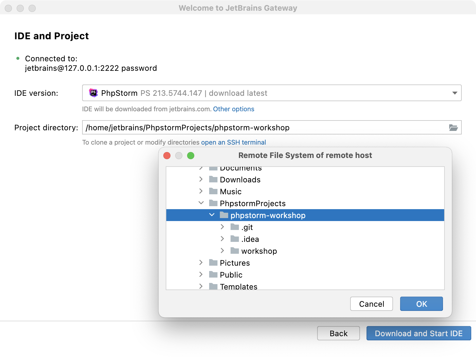 Path to remote project Path to remote project
