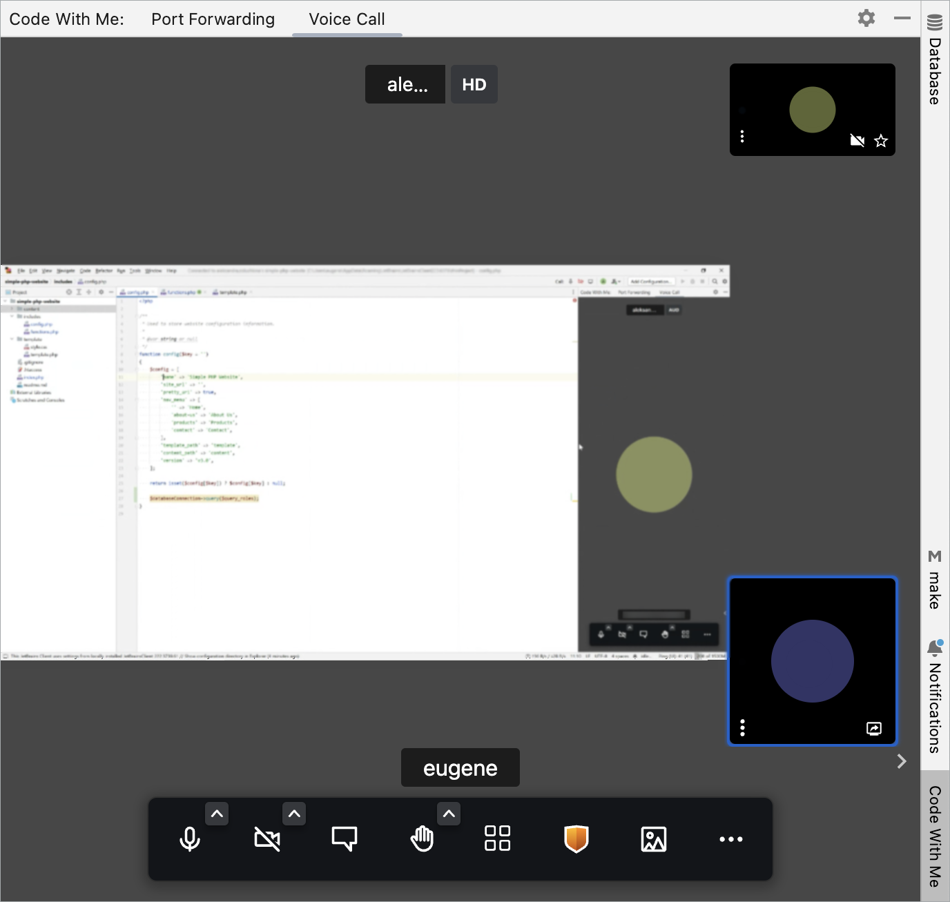 Screen sharing Screen sharing