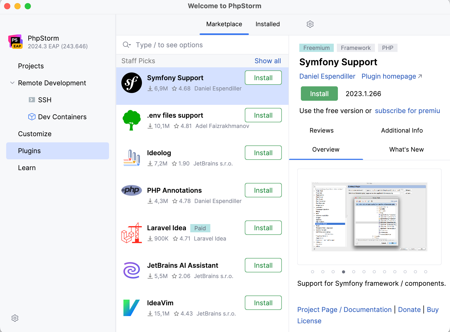 Install additional plugins Install additional plugins
