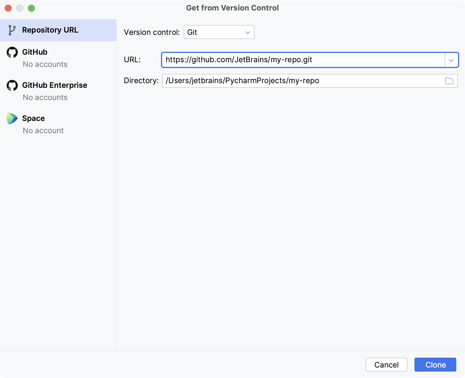 克隆存储库 克隆存储库