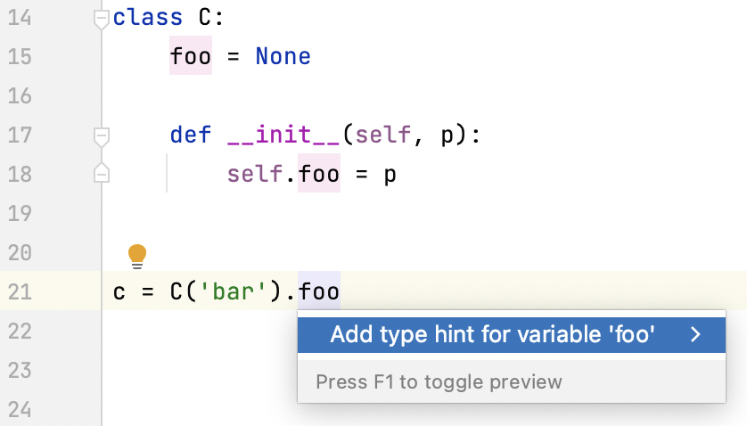 为类属性添加类型提示的示例 为类属性添加类型提示的示例
