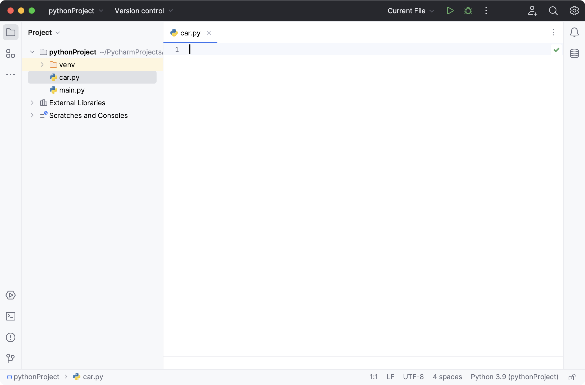 New Python file New Python file