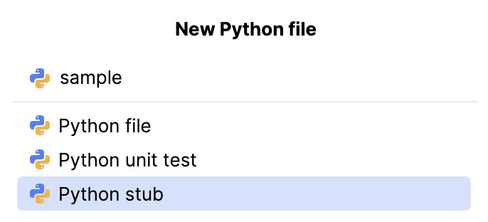 New stub file New stub file