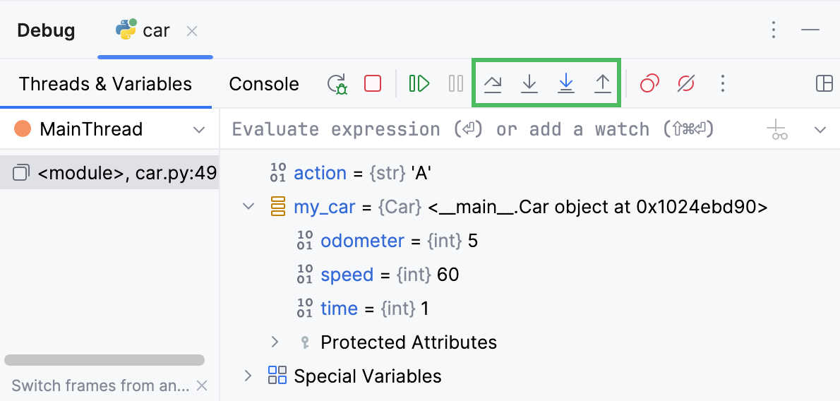 调试工具窗口 调试工具窗口