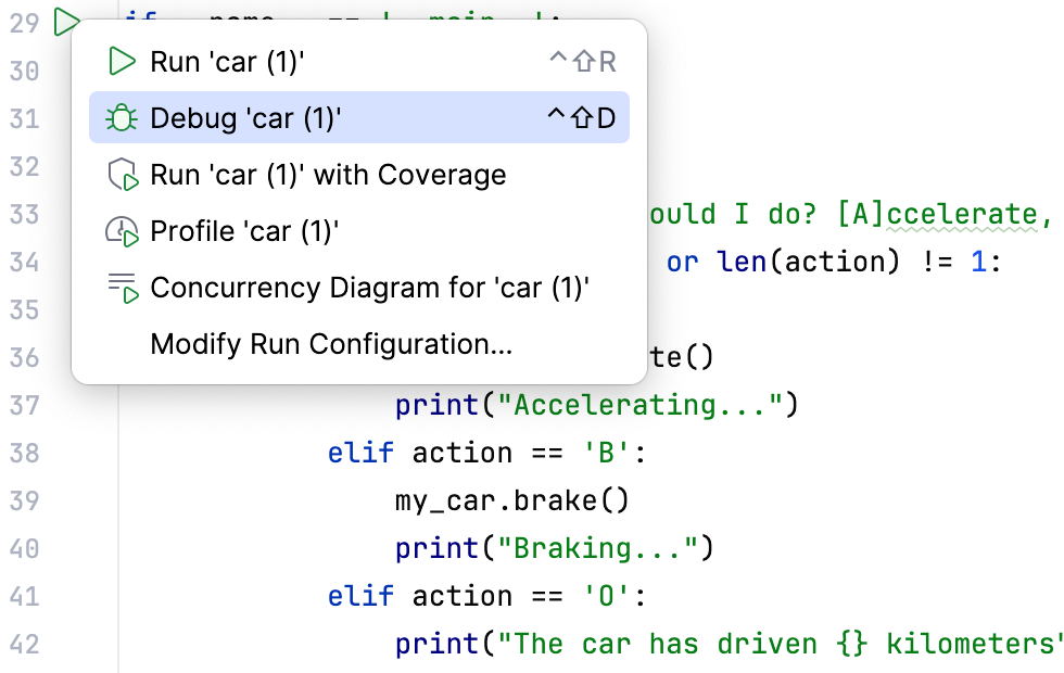 在装订区域中点击运行按钮会显示一个菜单 在装订区域中点击运行按钮会显示一个菜单