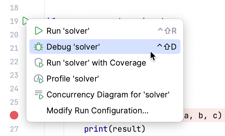 debug Python script debug Python script