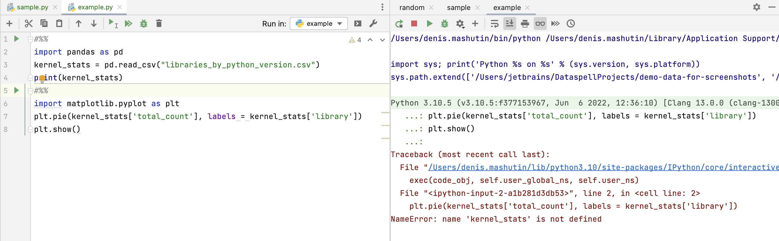 运行第二个单元格