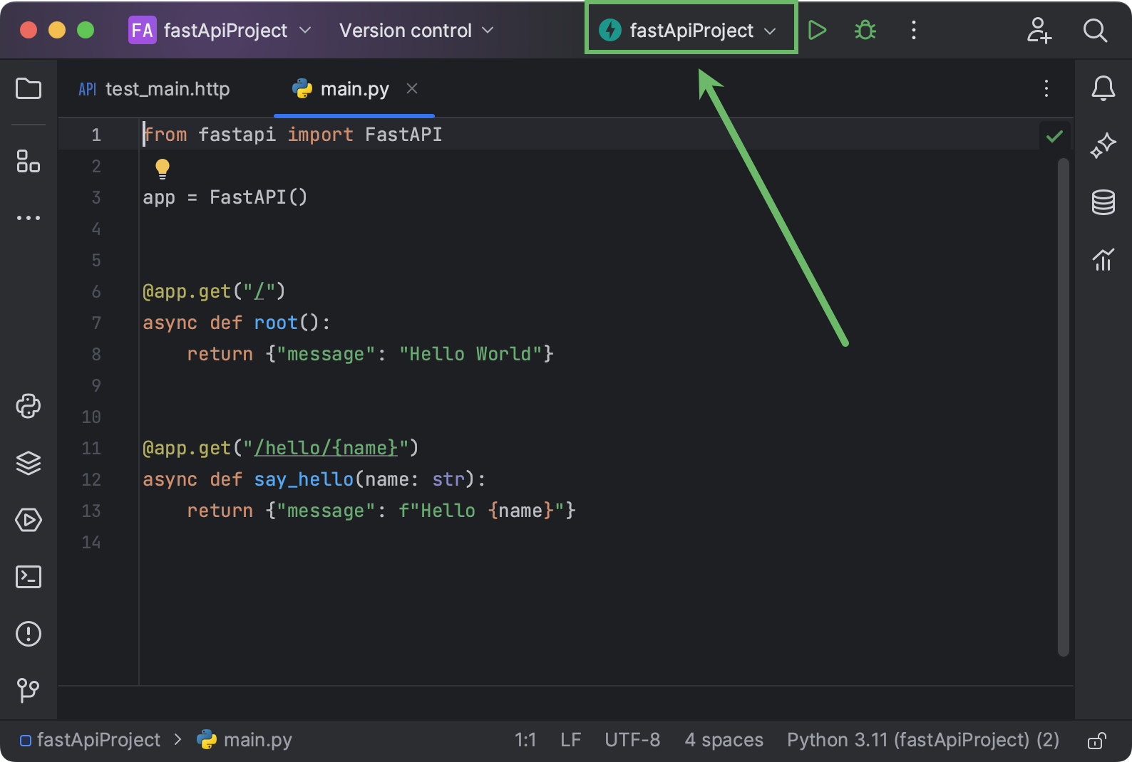 FastAPI | PyCharm Documentation