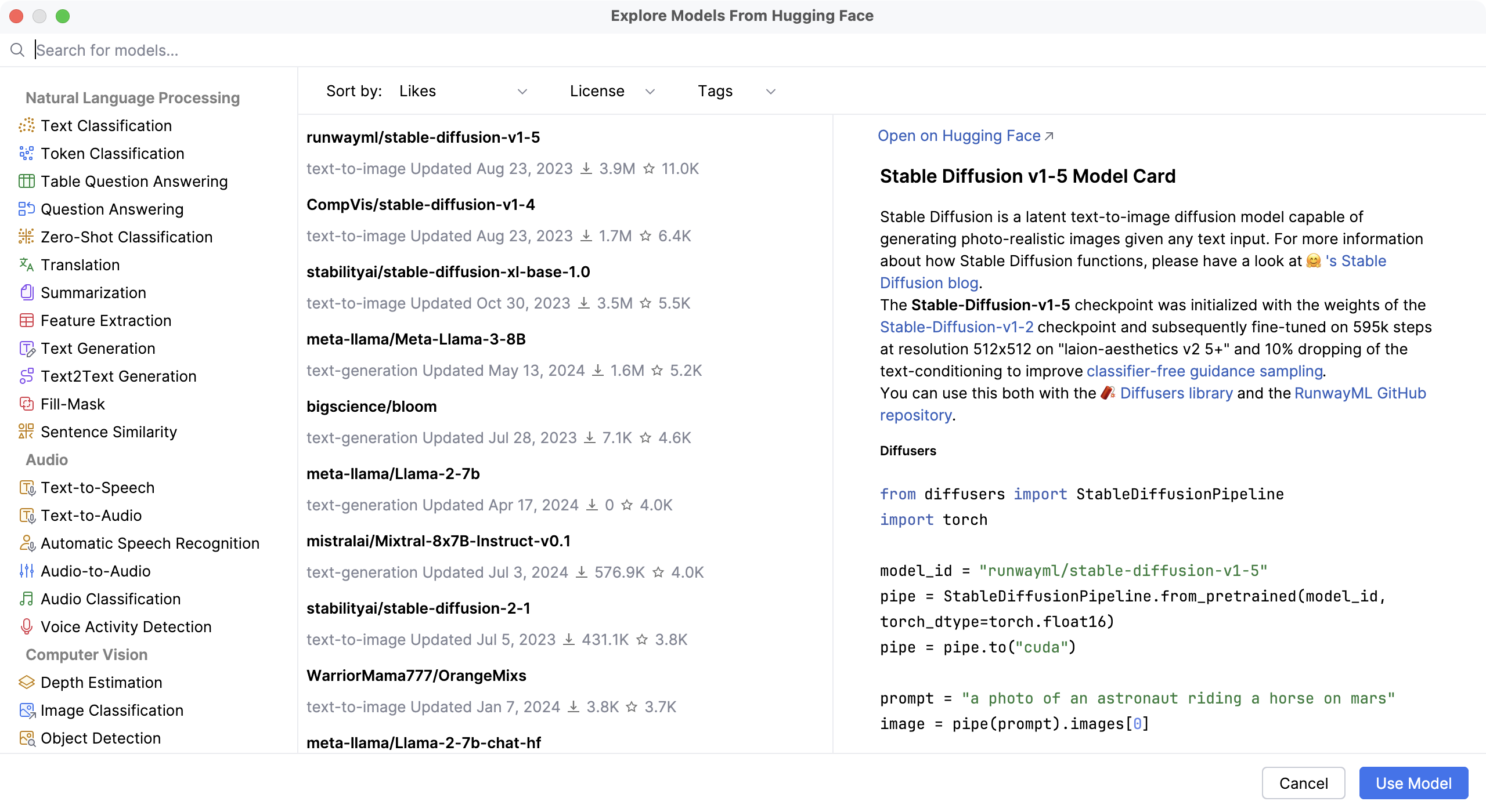 浏览 Hugging Face 模型 浏览 Hugging Face 模型