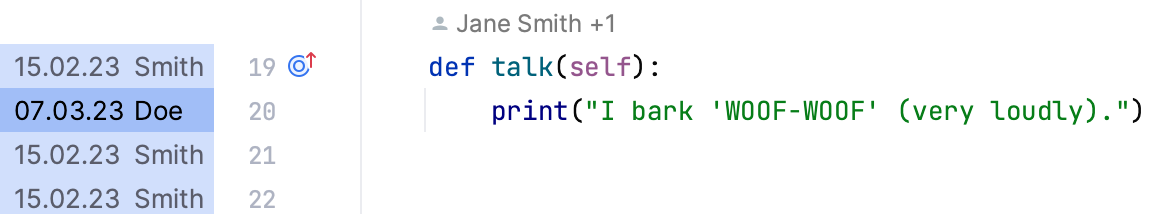 Inlay hints, code vision: code author Inlay hints, code vision: code author