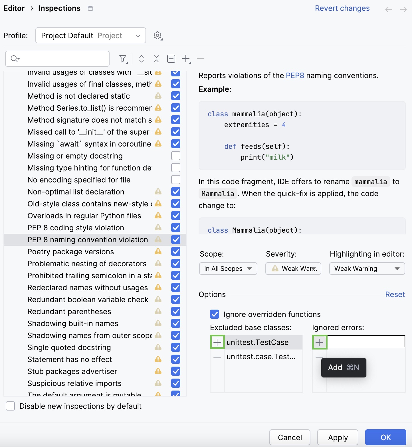 忽略检查 忽略检查