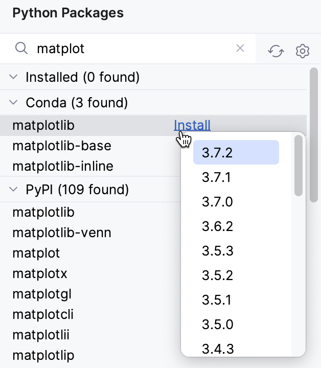 从搜索结果中安装软件包 从搜索结果中安装软件包