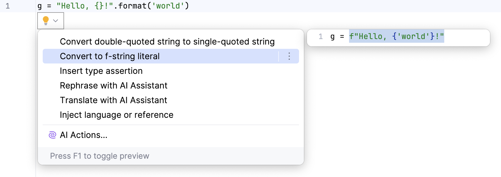 意图操作预览 意图操作预览