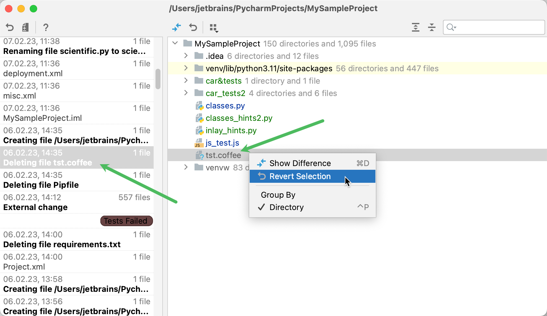 从本地历史恢复文件 从本地历史恢复文件