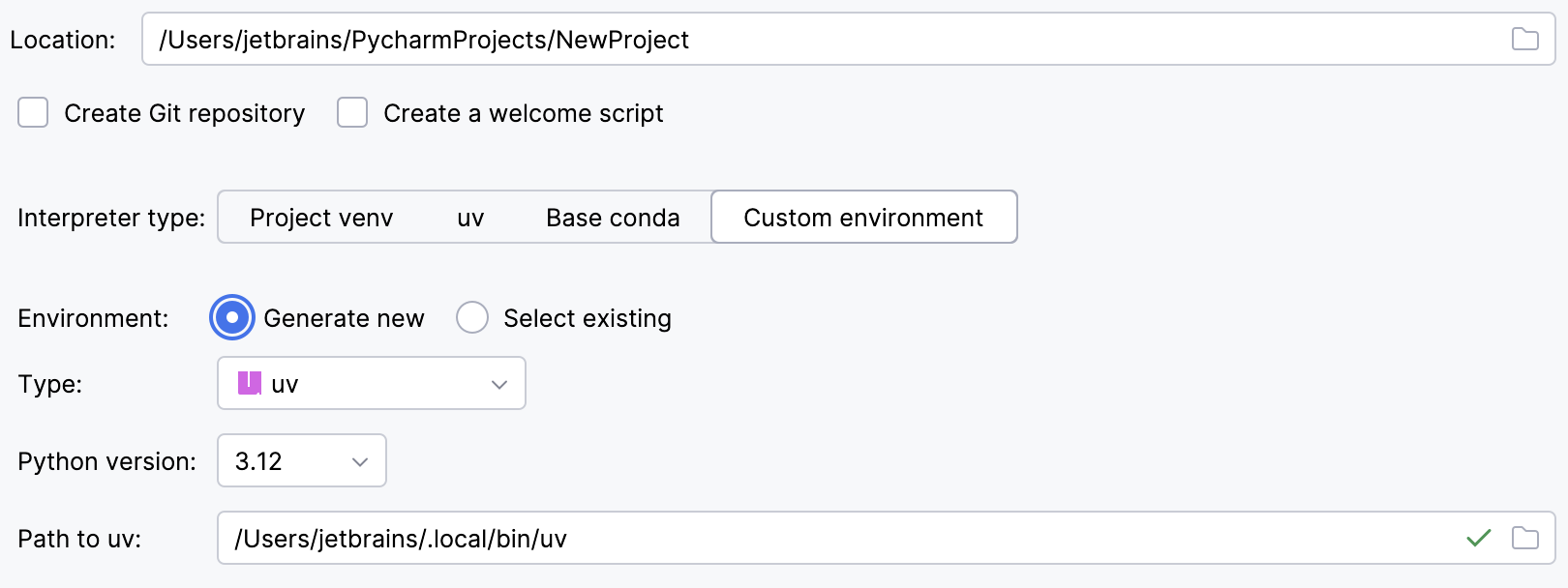 使用 uv 创建项目 使用 uv 创建项目