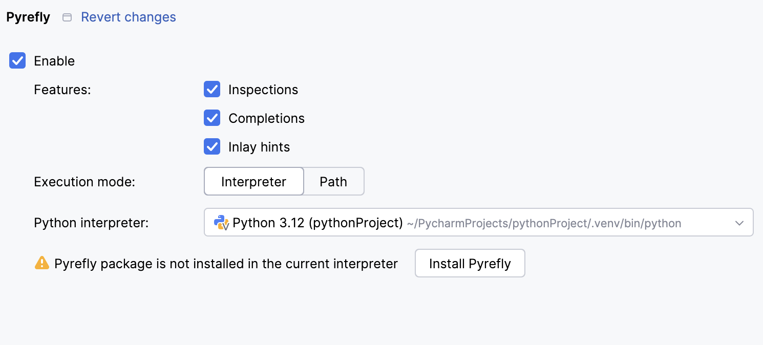 Pyrefly 设置 Pyrefly 设置
