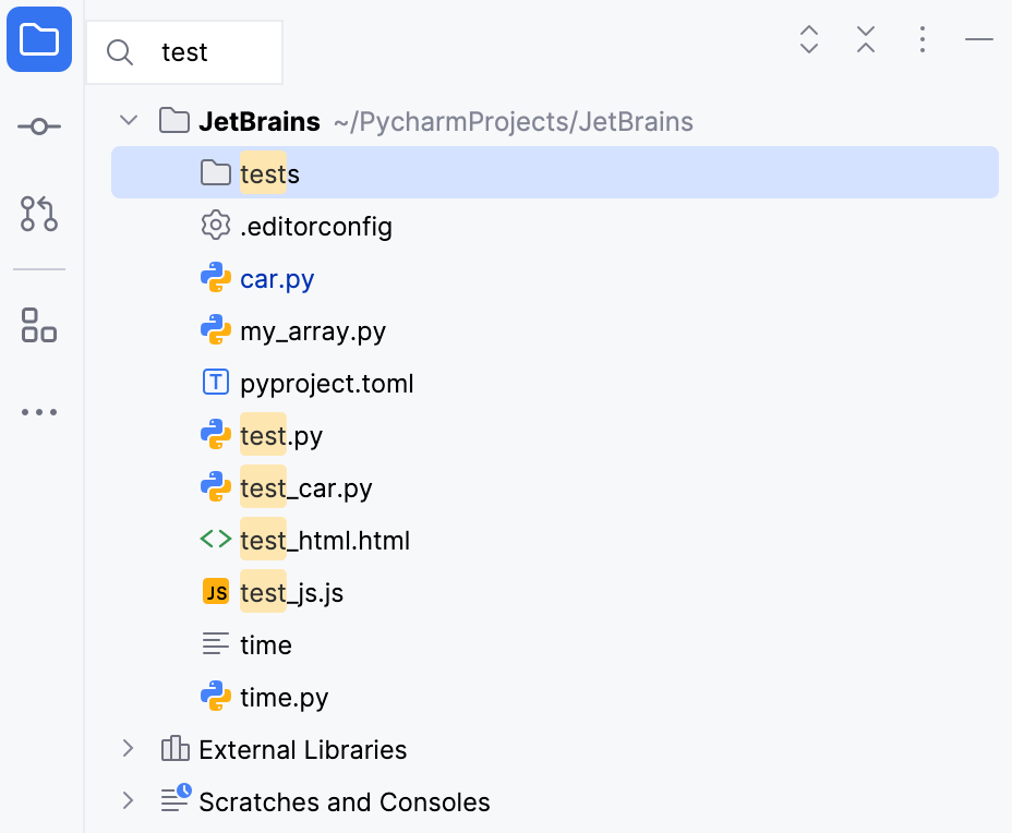 某个工具窗口中的快速搜索 某个工具窗口中的快速搜索