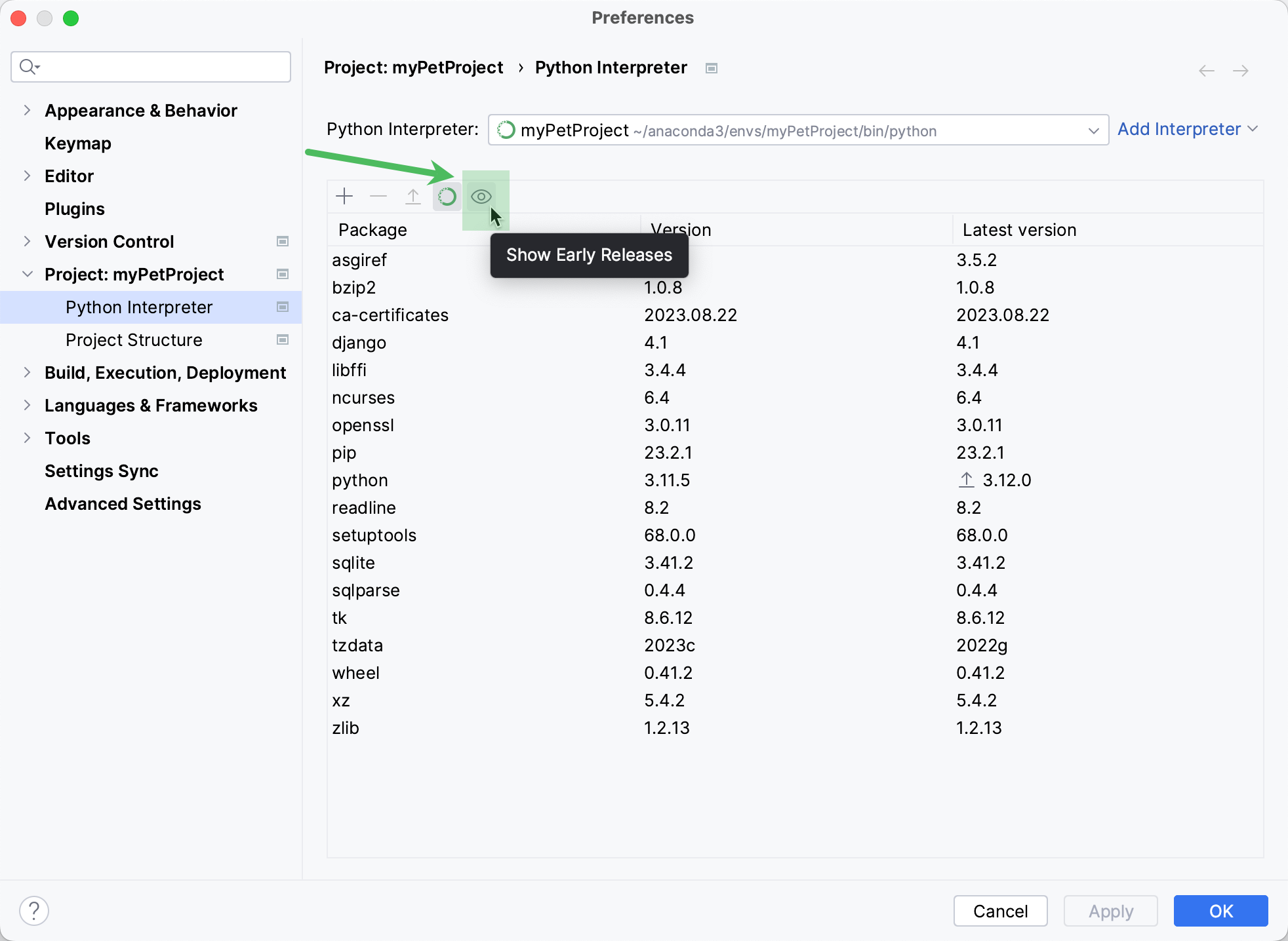 显示包含 beta 和候选版本在内的最新可用版本 显示包含 beta 和候选版本在内的最新可用版本
