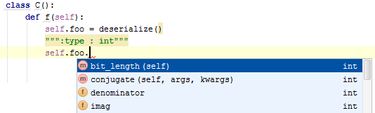 字段的类型提示 字段的类型提示