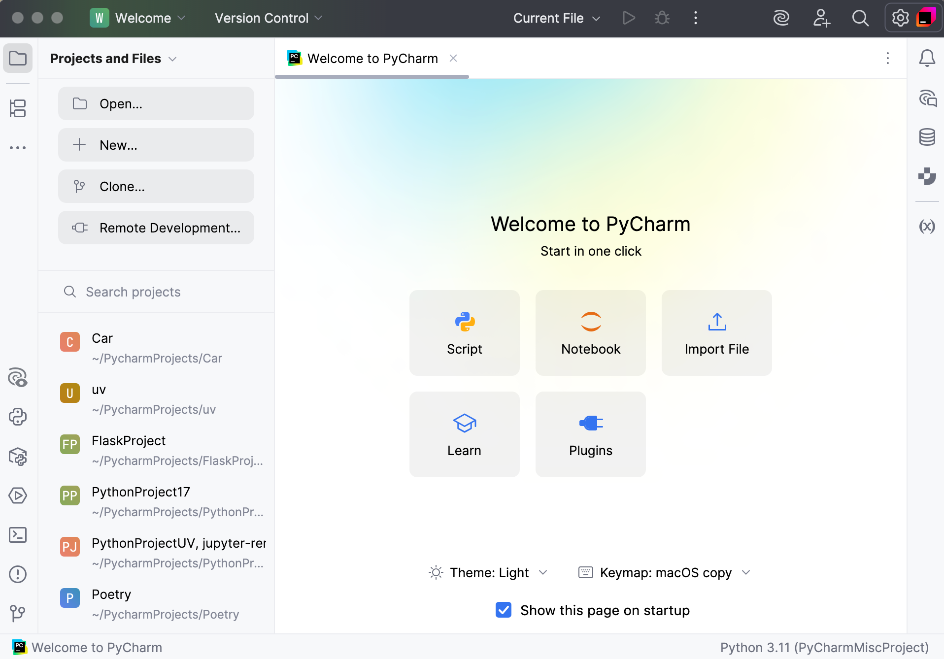 欢迎屏幕 欢迎屏幕