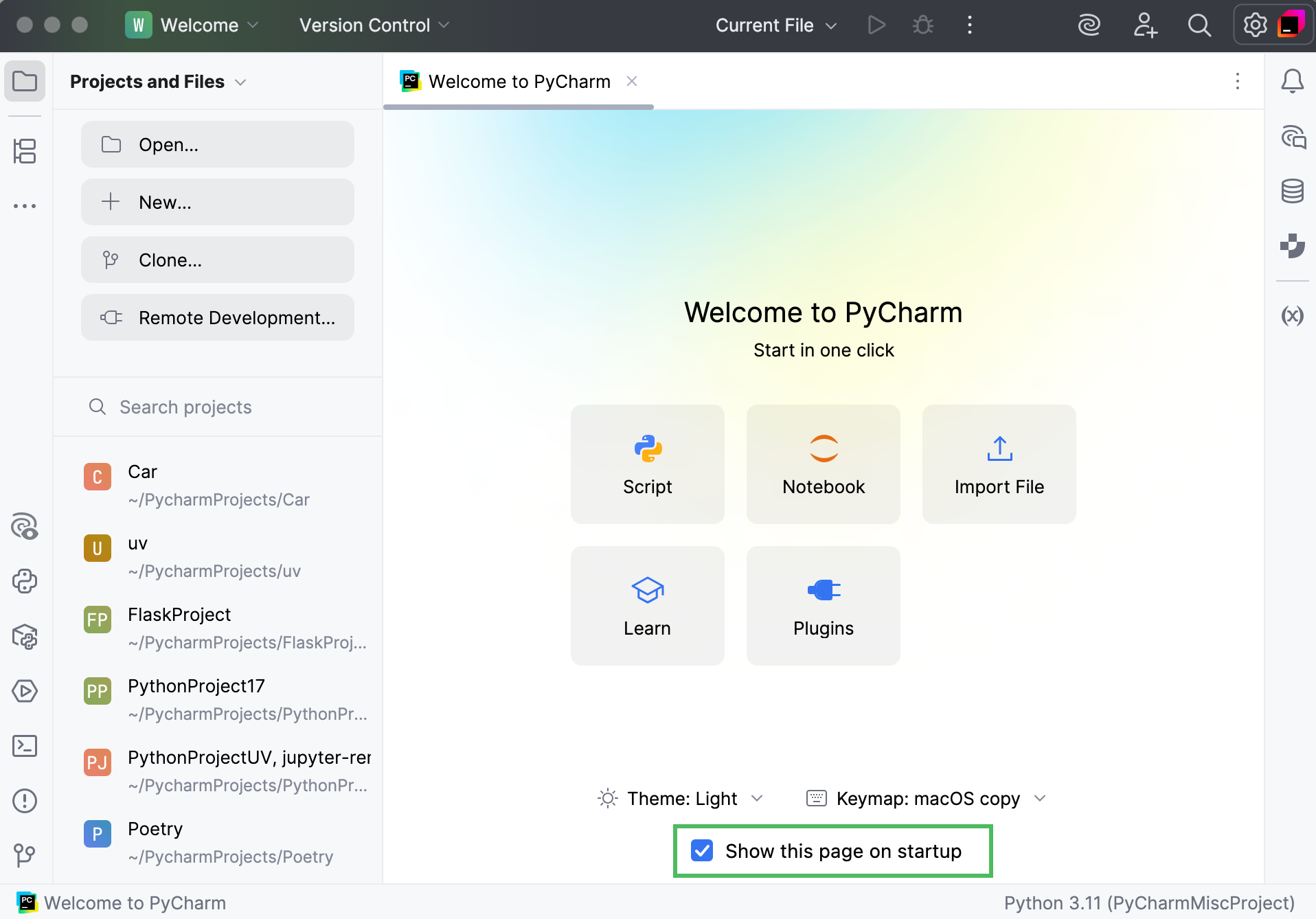 禁用非模态欢迎屏幕 禁用非模态欢迎屏幕