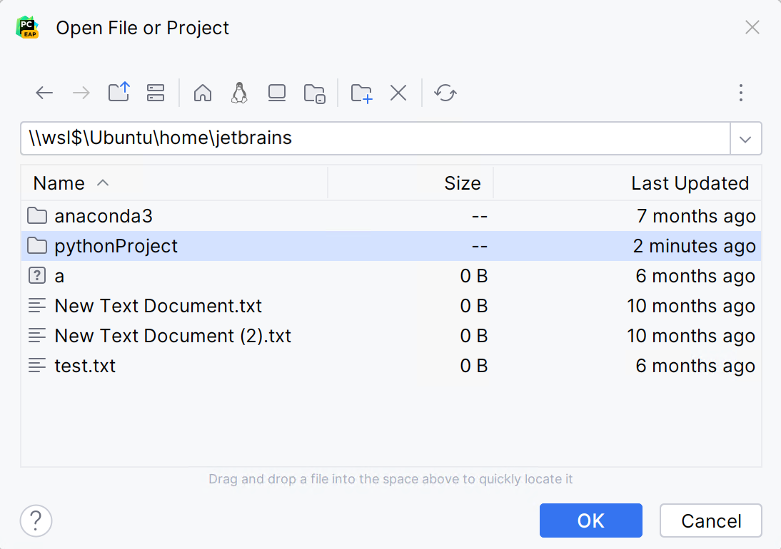 在 WSL 中打开目录 在 WSL 中打开目录