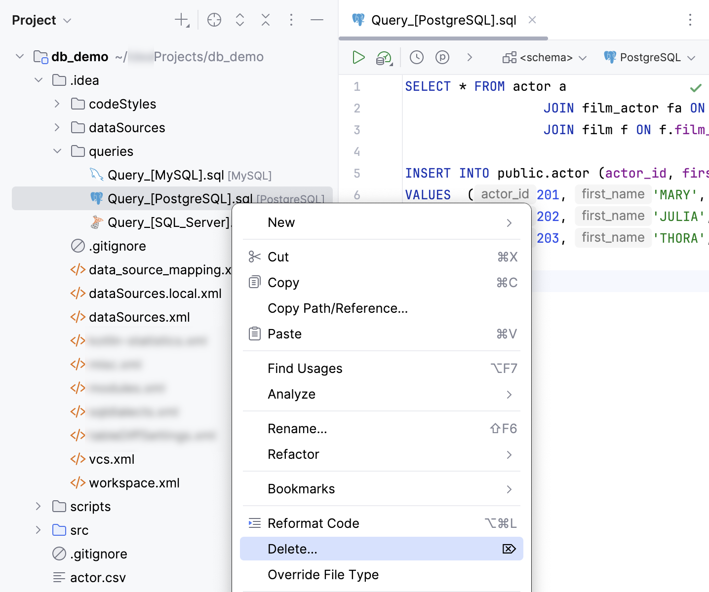 重命名查询文件 重命名查询文件