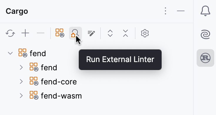 Running an external linter Running an external linter