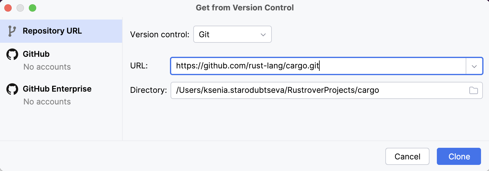 Cloning a repo Cloning a repo