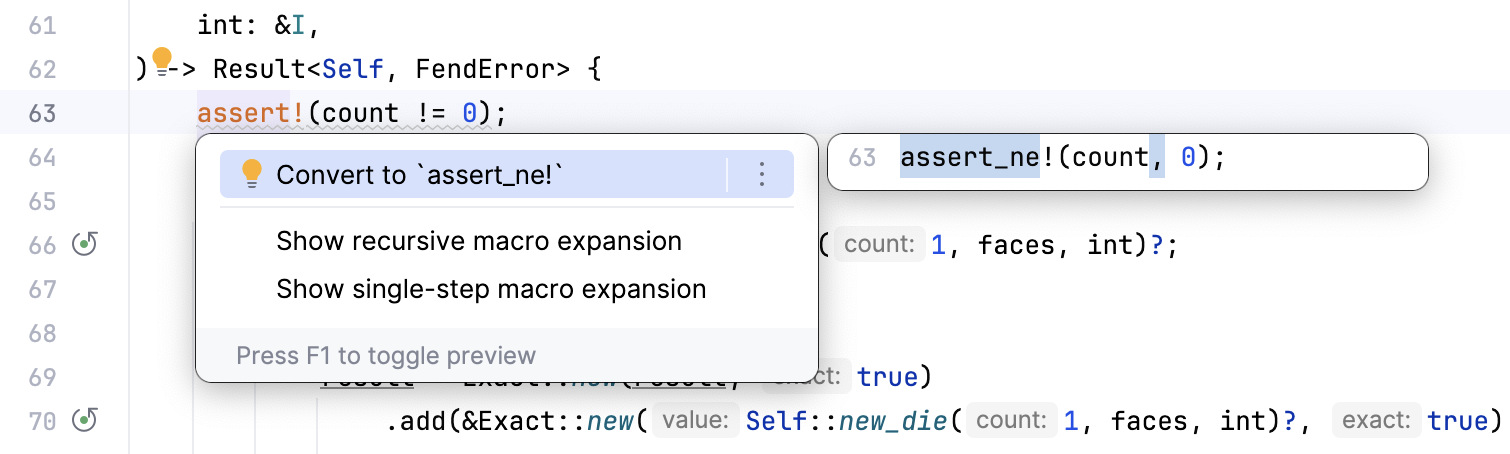 Applying a quick-fix in the editor Applying a quick-fix in the editor