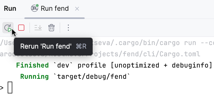 从运行工具窗口重新运行构建 从运行工具窗口重新运行构建