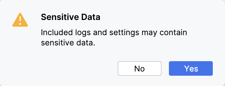 敏感数据对话框