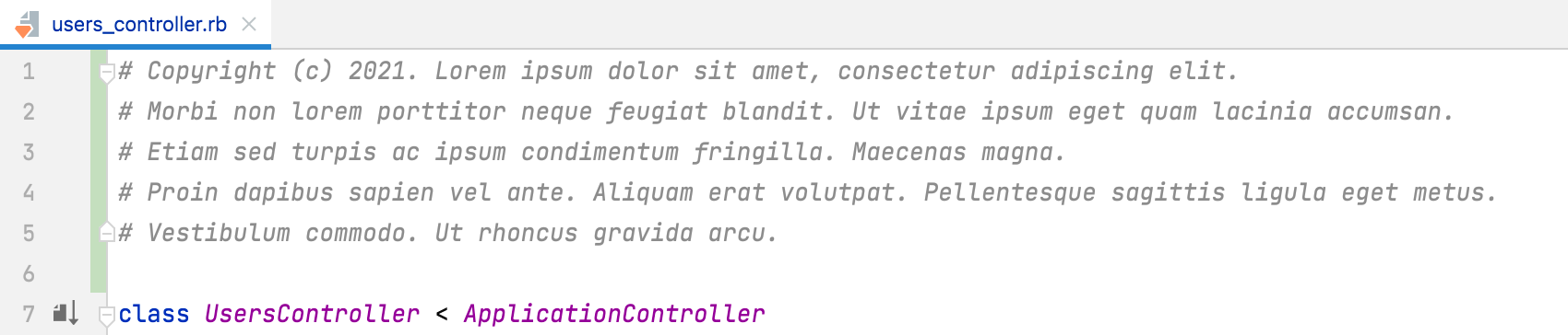 Copyright notice in the default format Copyright notice in the default format