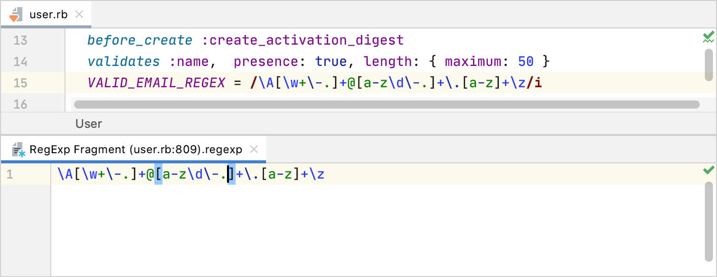 Edit a regular expression Edit a regular expression