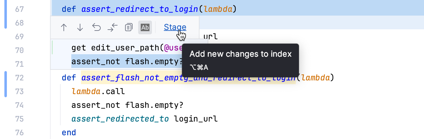 Stage change from the editor Stage change from the editor