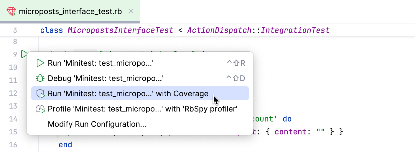 Run a specific test Run a specific test