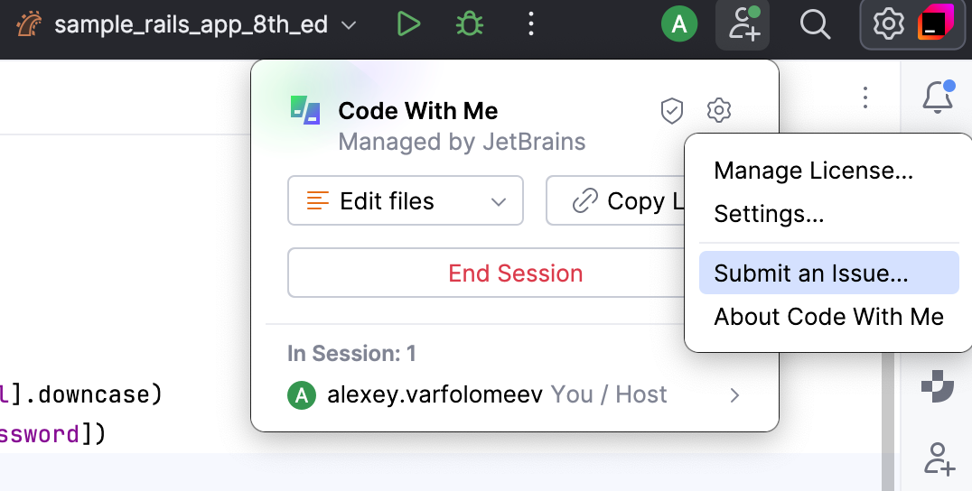 Submit issue as a Host Submit issue as a Host