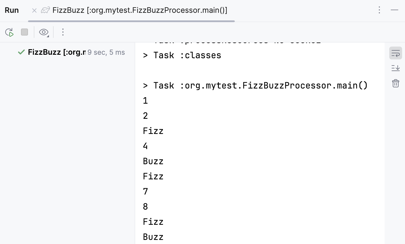 Run tool window Run tool window