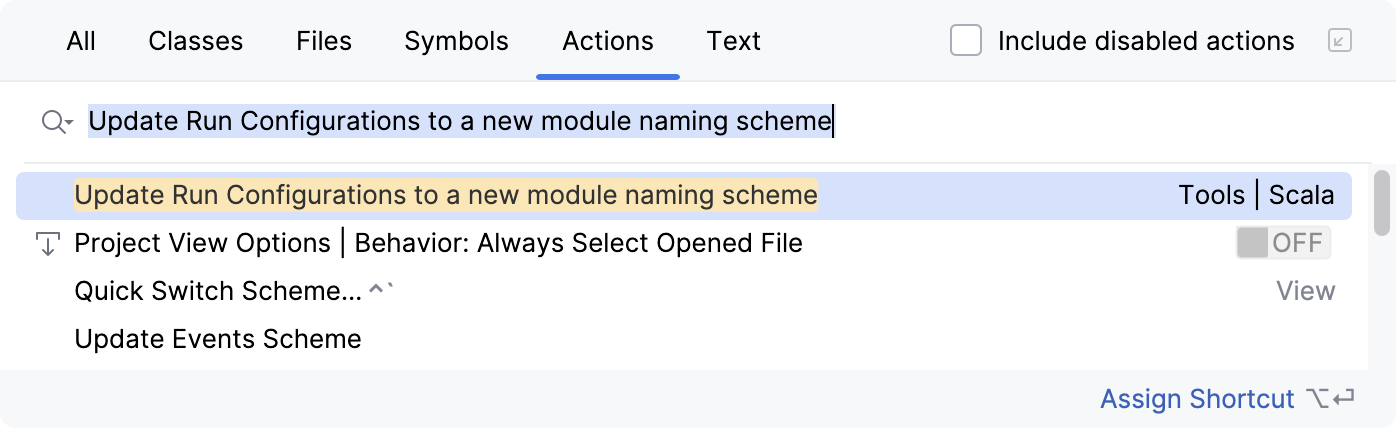 Update Run Configurations to the new module naming scheme Update Run Configurations to the new module naming scheme
