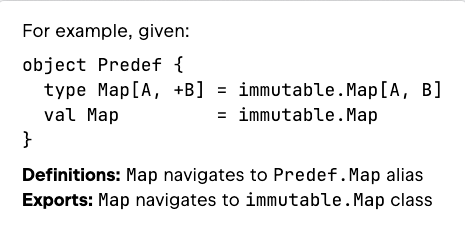 Highlight: Exports/Definitions